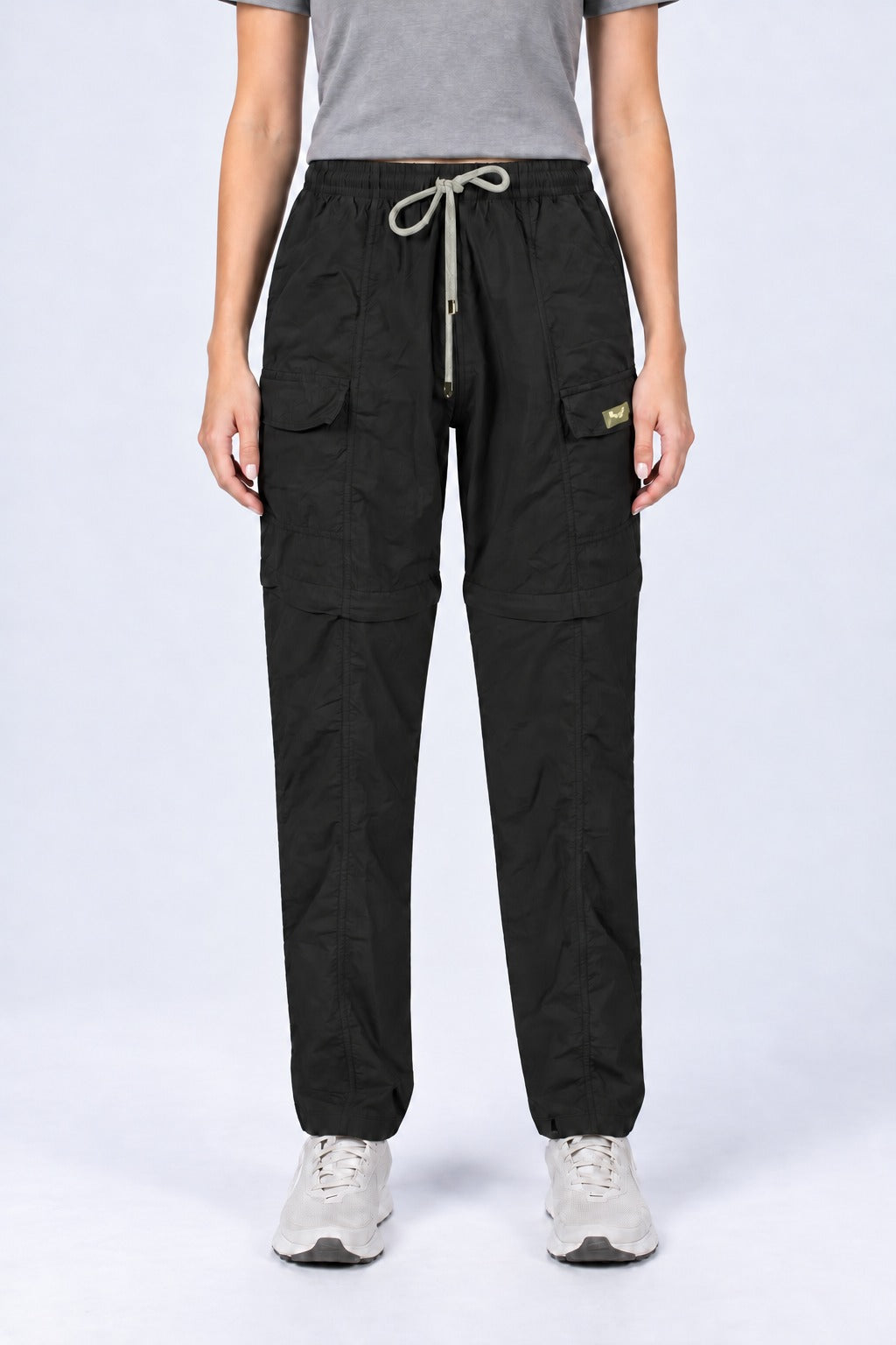 Calça Bermuda Explorer Feminina – Preto – frente