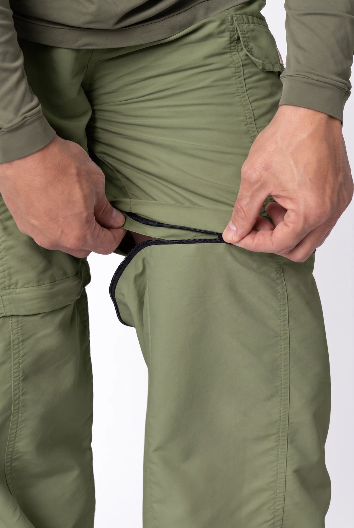 Calça Bermuda Explorer Masculina – Verde Militar – foto 3