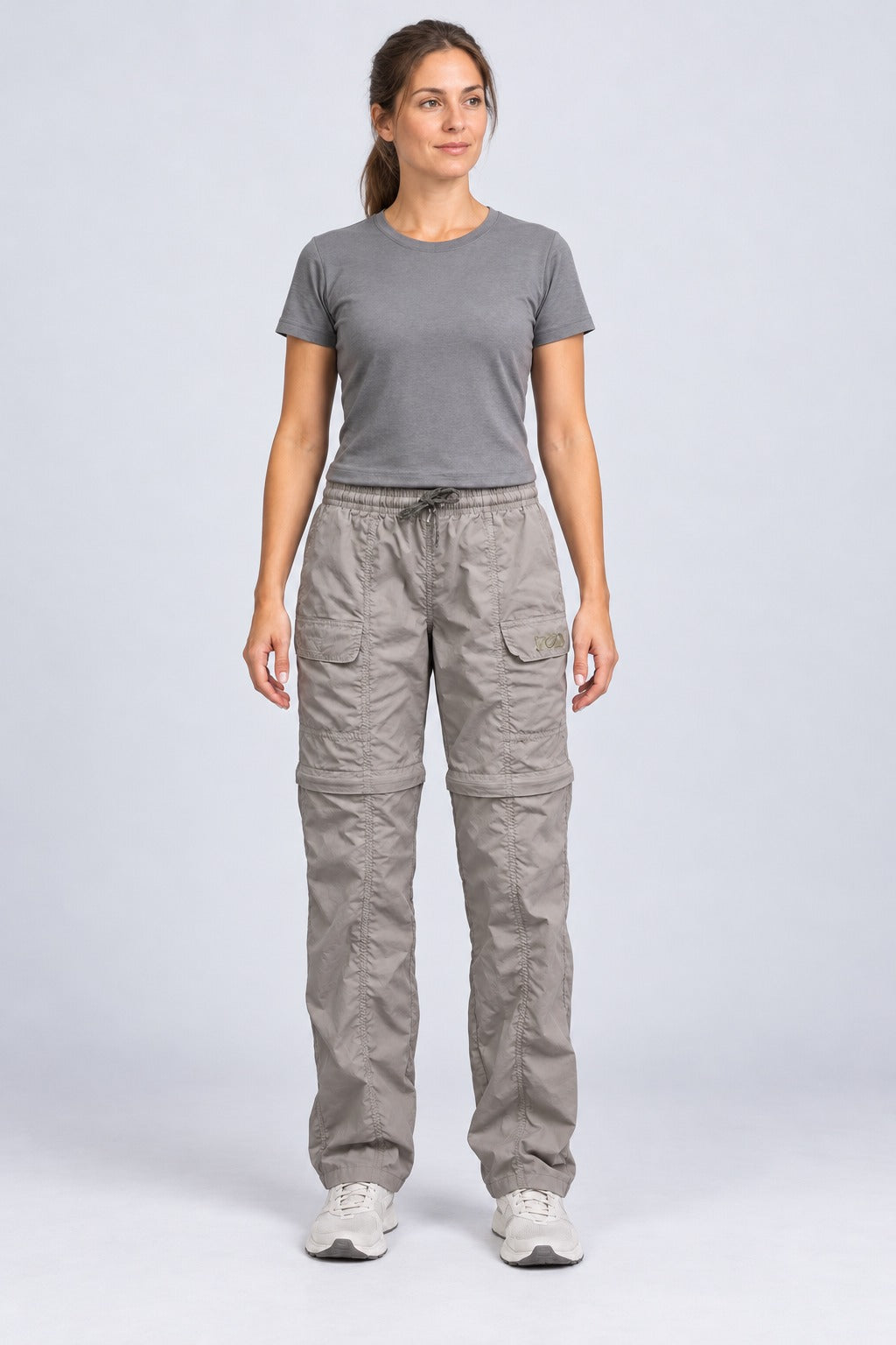 Calça Explorer Feminina – Areia – corpo inteiro