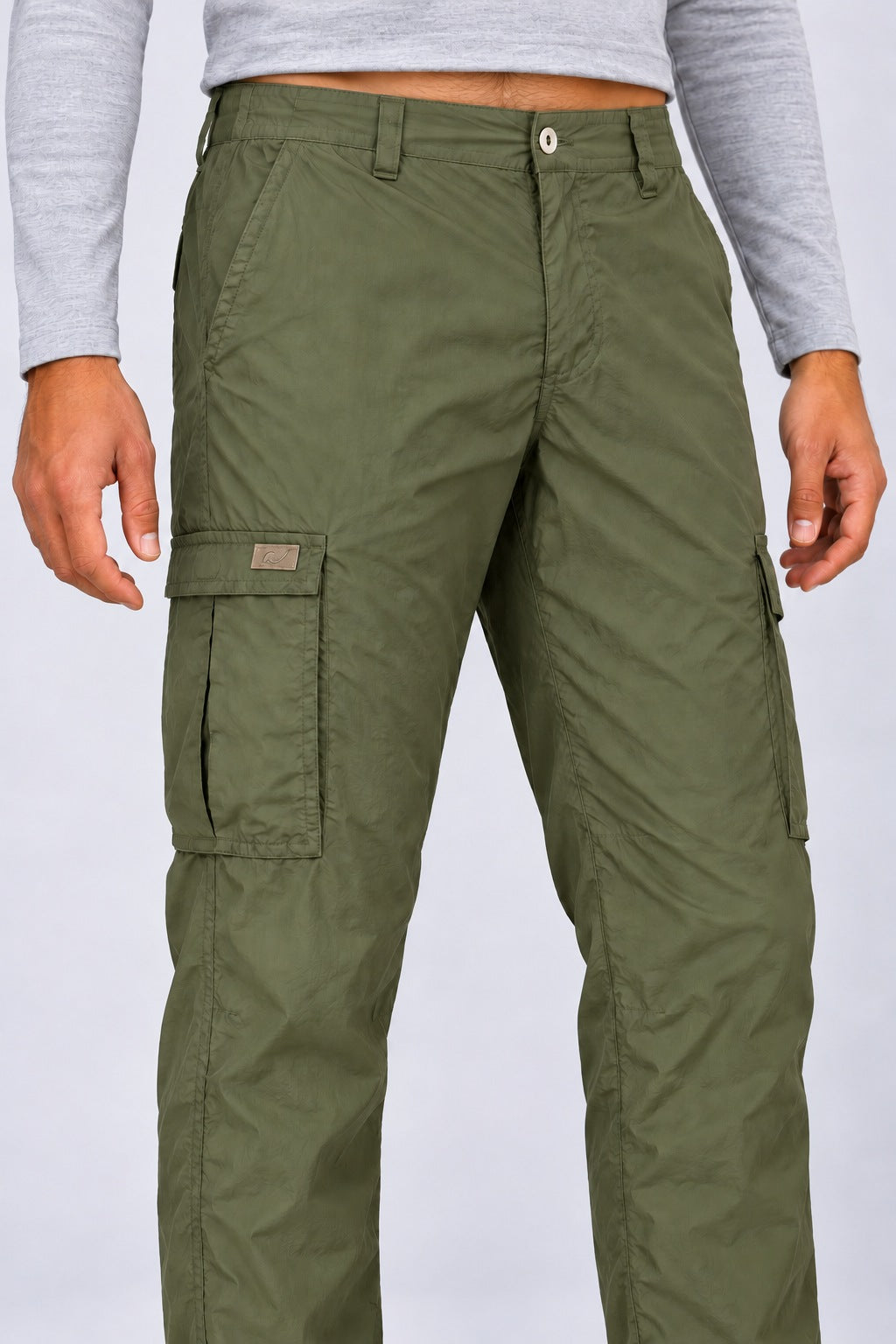 Calça Explorer Masculina com Elastano – Militar – detalhe do bolso cargo