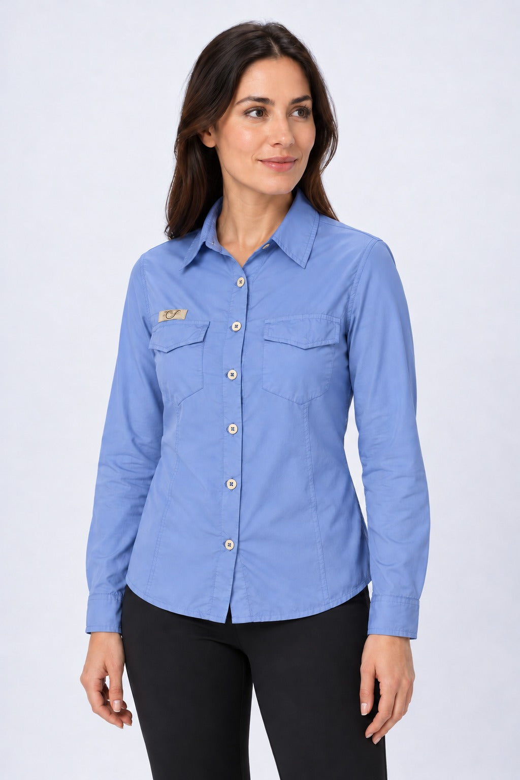 Camisa Adventure Feminina Manga Longa – Lavanda – frente