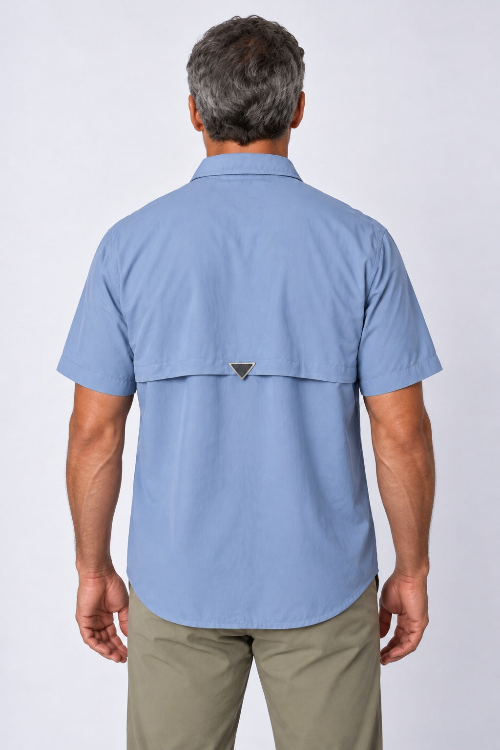 Camisa Adventure Masculina Manga Curta – Lavanda – costas