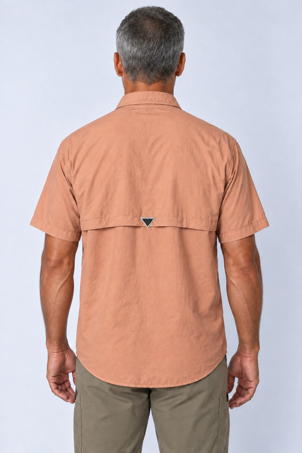 Camisa Adventure Masculina Manga Curta – Salmão – costas