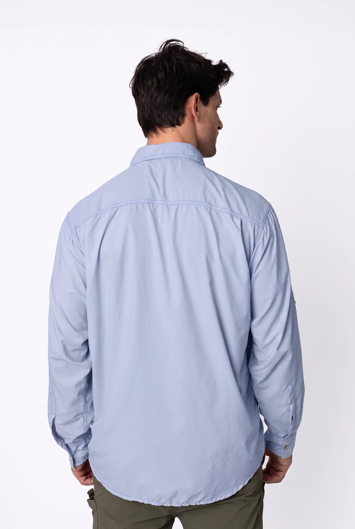 Camisa Pow Masculina – Azul Lavanda – foto 1