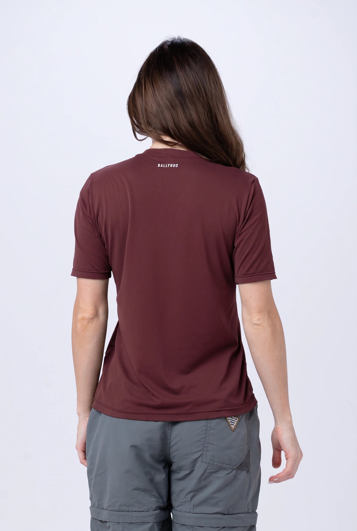 Camiseta Catch Release Feminina Manga Curta – Vinho – foto 3