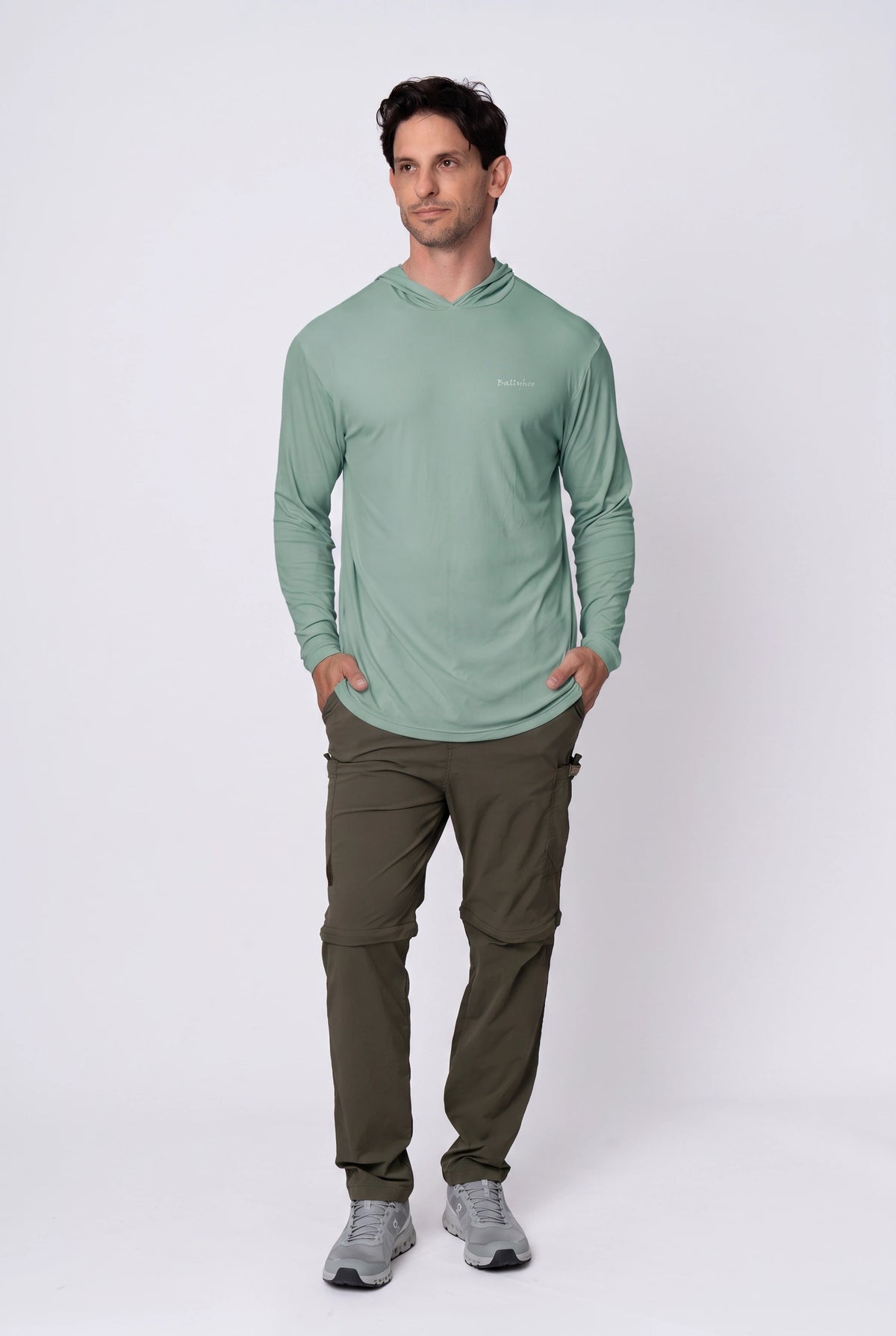 Camiseta Catch Release Masculina com Capuz – Floresta – foto 5