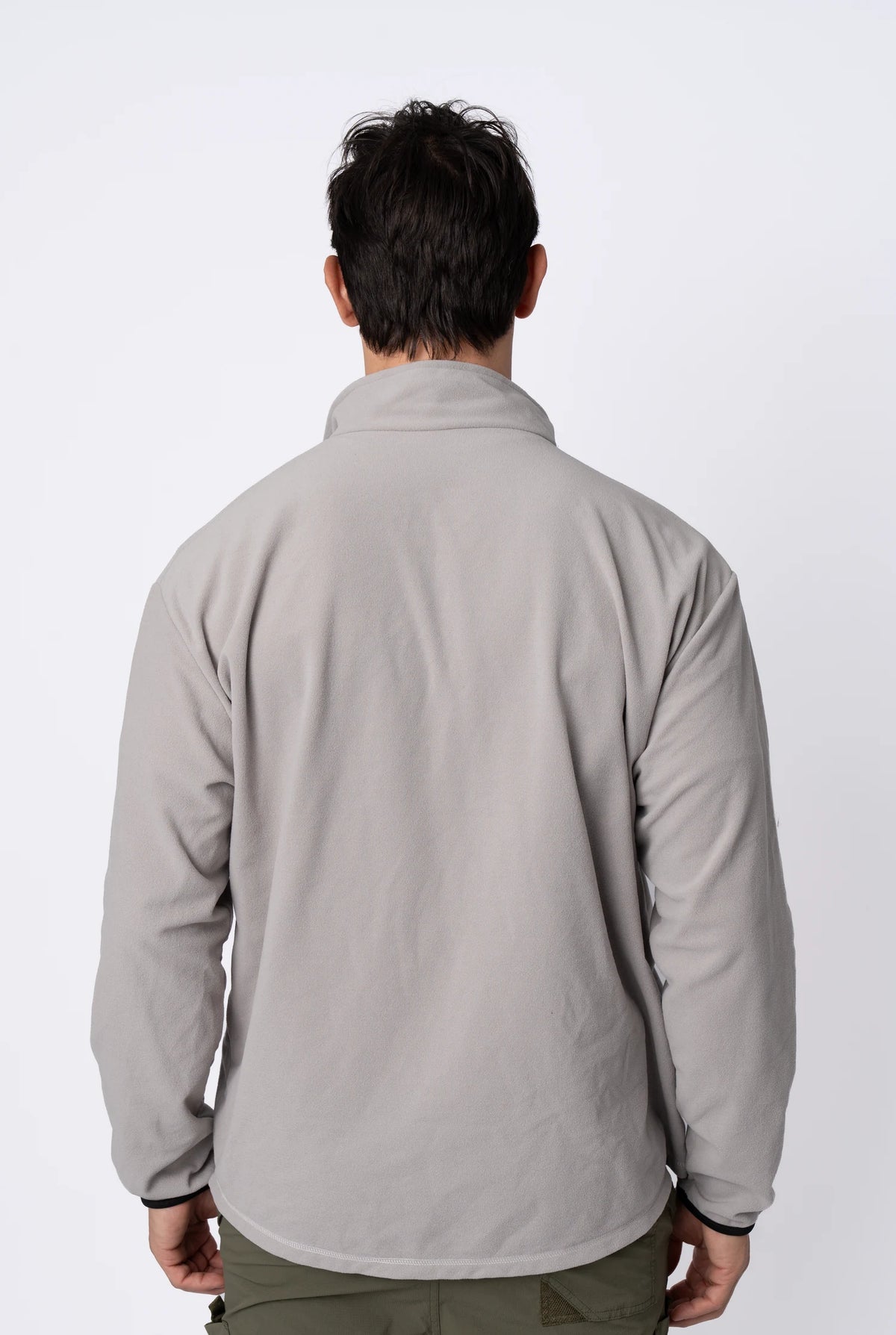Camiseta Conforto Absoluto Fleece Masculina – Cinza Claro – foto 2