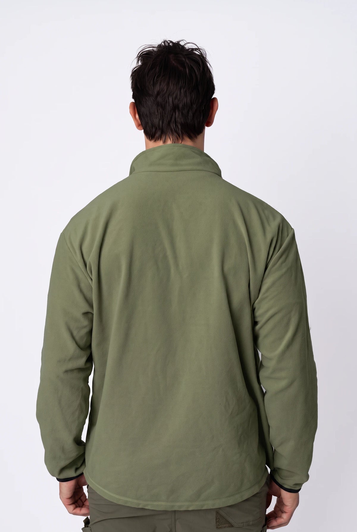 Camiseta Conforto Absoluto Fleece Masculina – Verde Militar – foto 3
