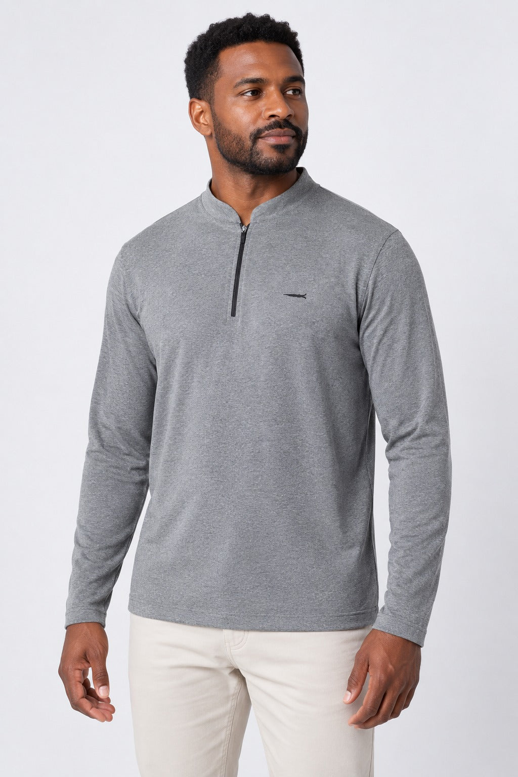Camiseta Gola Padre Masculina – Mescla – frente
