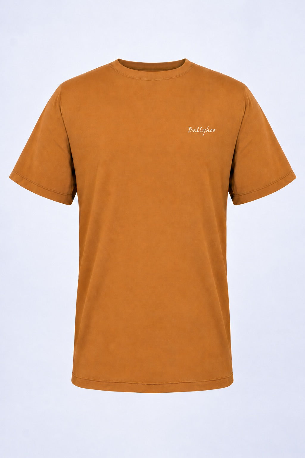 Camiseta Performance Infantil Manga Curta – Caramelo – peça, frente