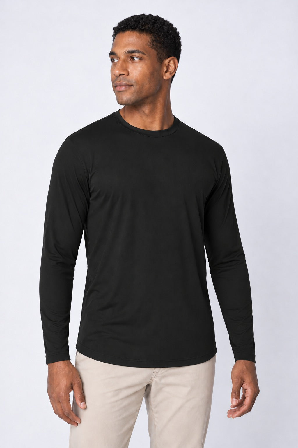 Camiseta Performance Masculina – Preto – frente