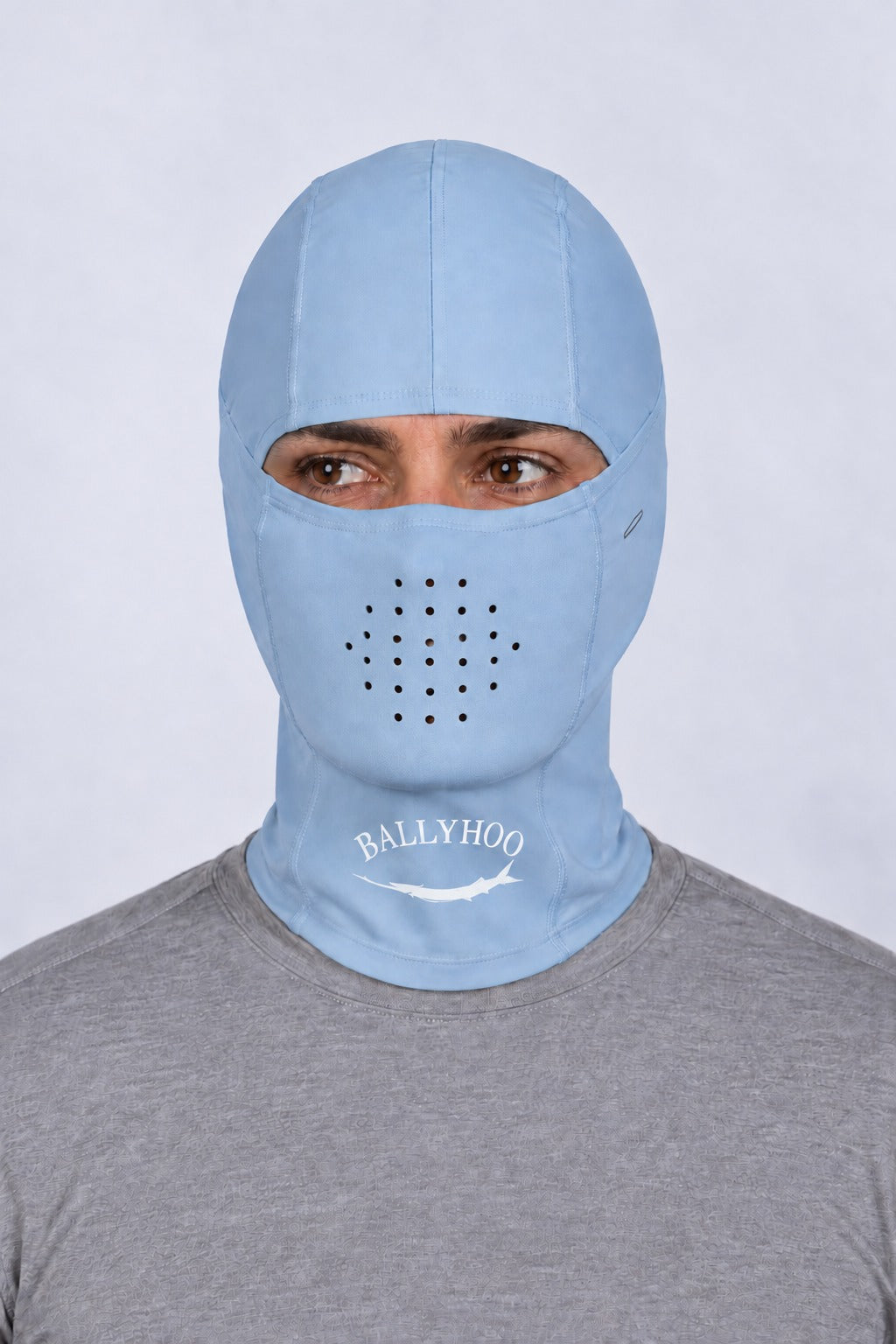 Capuz Ninja Balaclava – Lavanda – no rosto