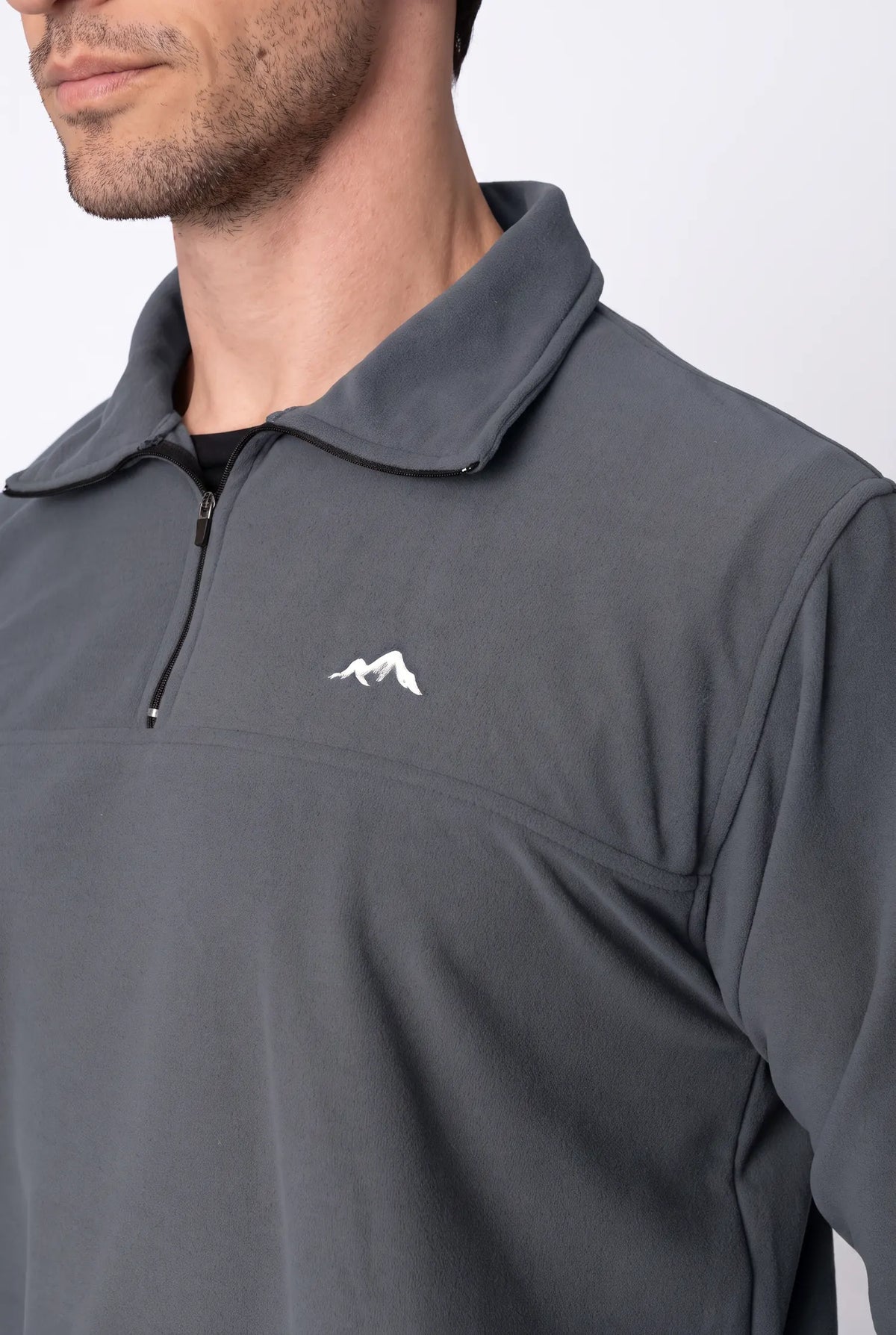 Moletom Fleece Unissex – Cinza Escuro – foto 3