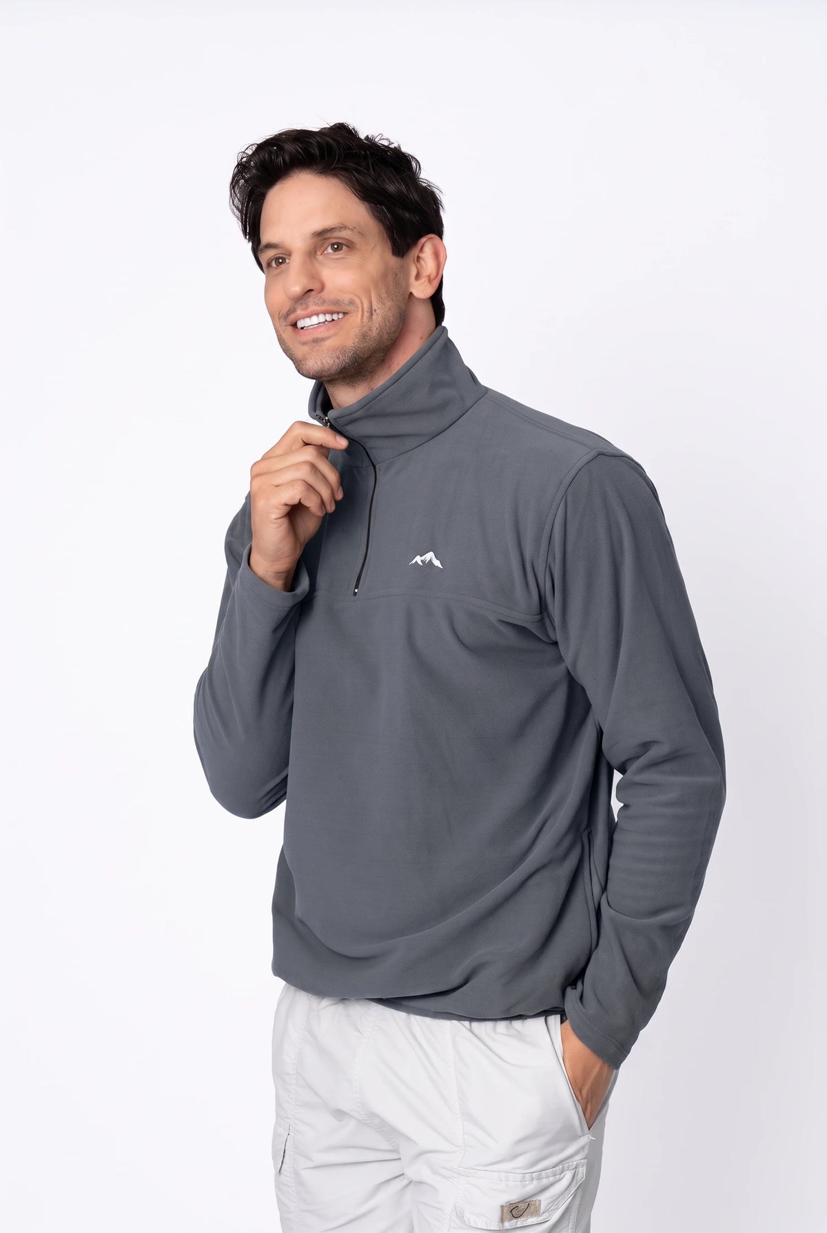 Moletom Fleece Unissex – Cinza Escuro – foto 4