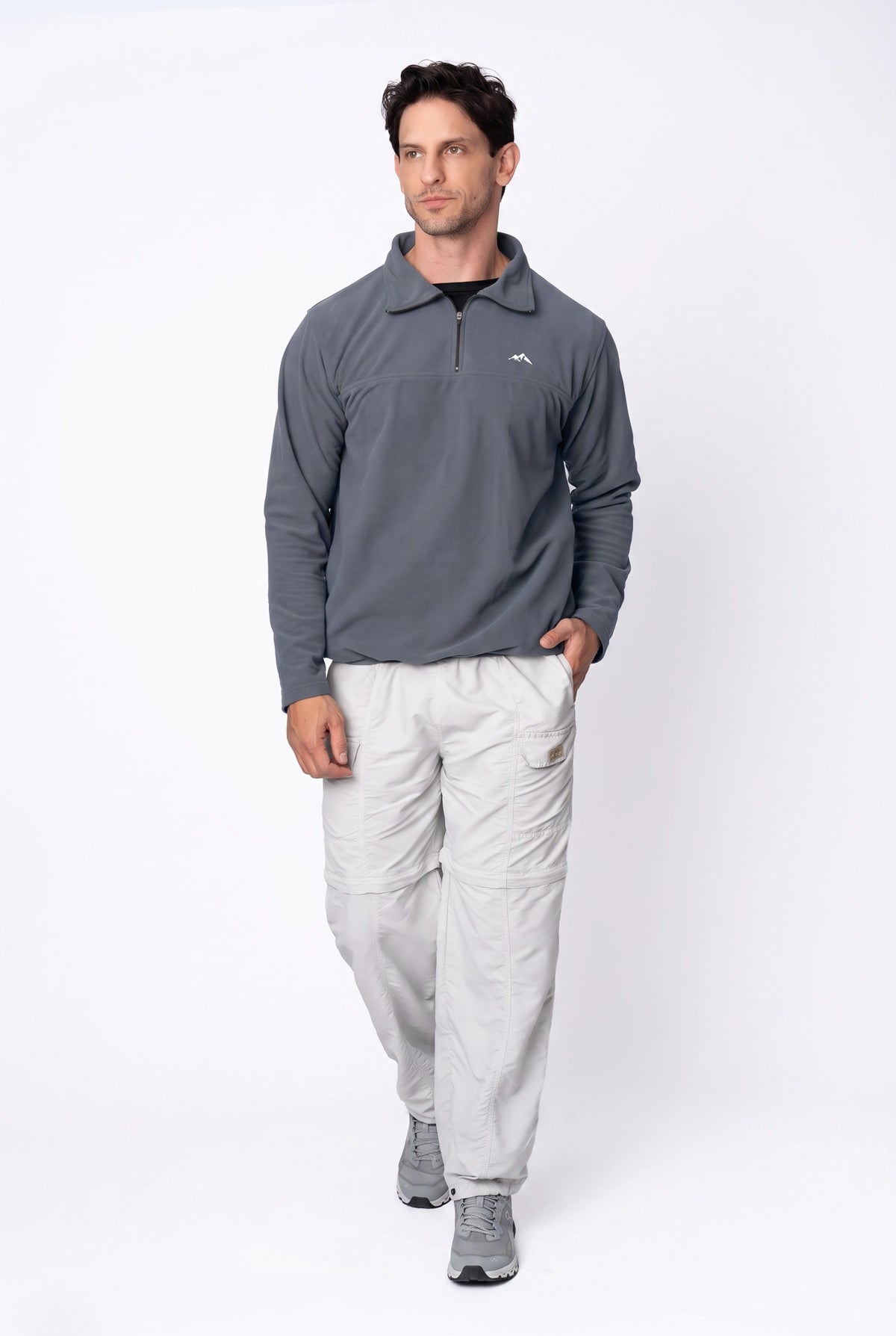 Moletom Fleece Unissex – Cinza Escuro – foto 5