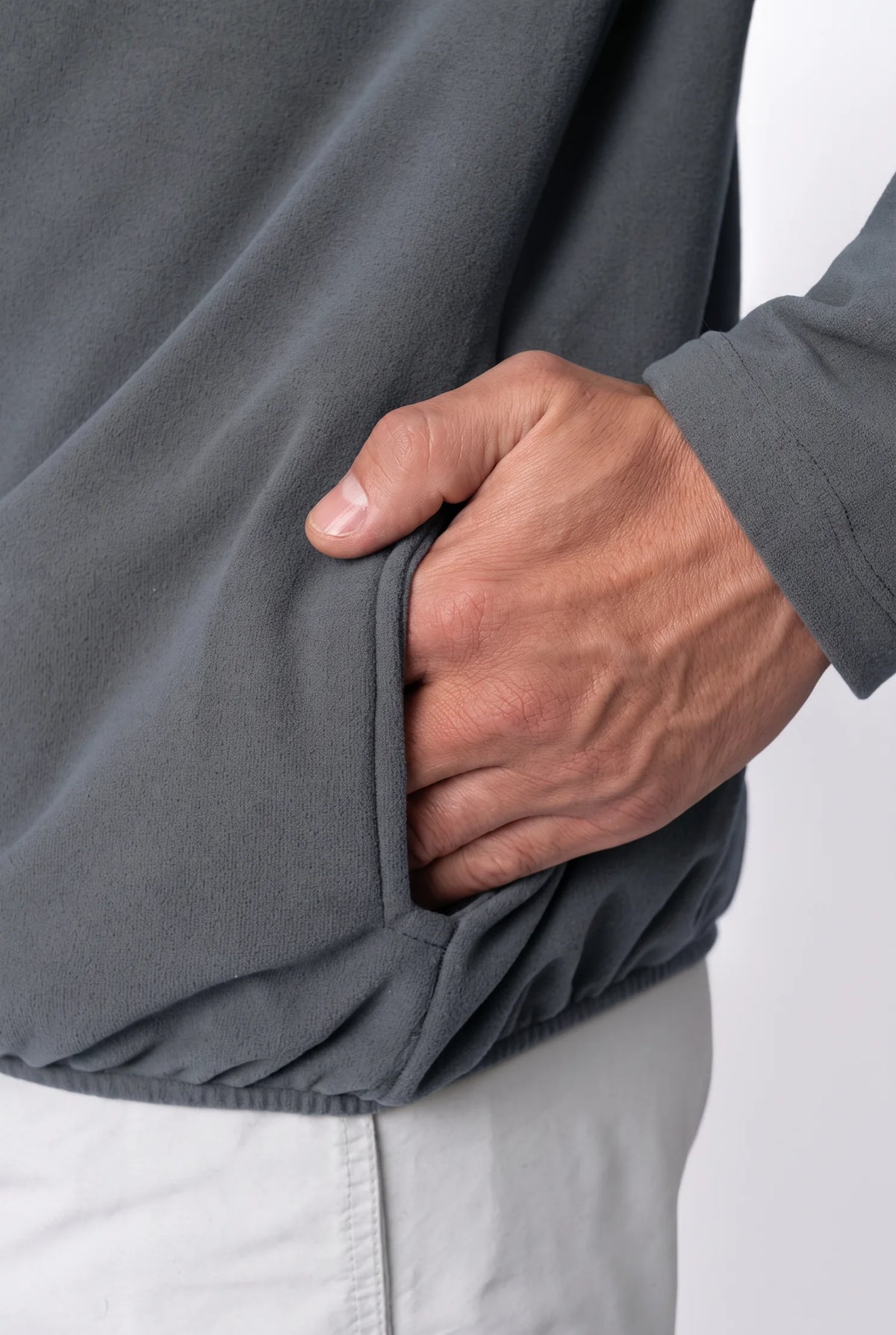 Moletom Fleece Unissex – Cinza Escuro – foto 6