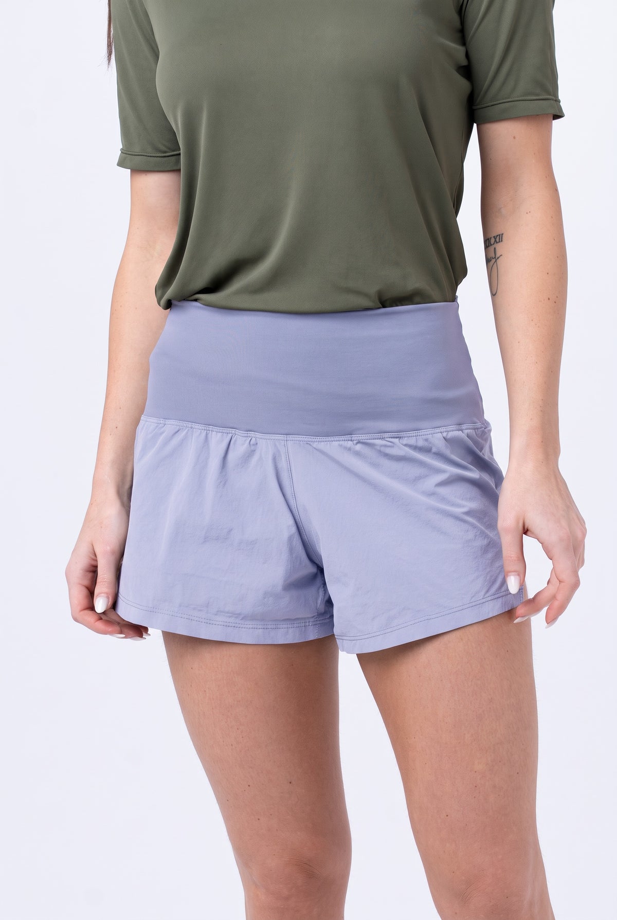 Shorts Performance Feminino – Lavanda – frente