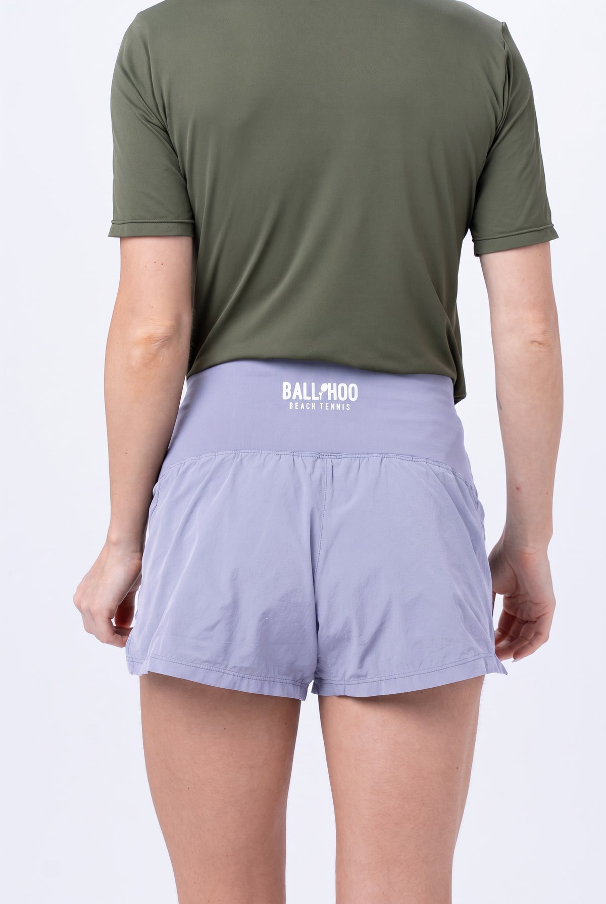 Shorts Performance Feminino – Lavanda – costas