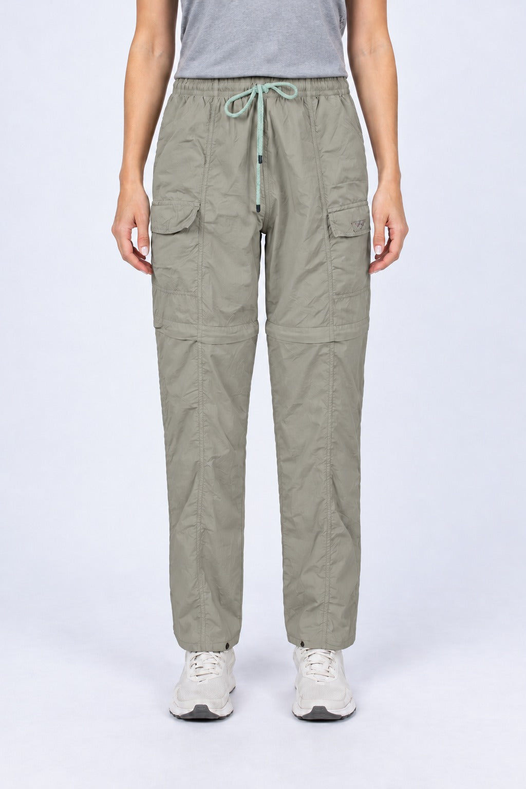 Calça Bermuda Explorer Feminina – Areia – frente