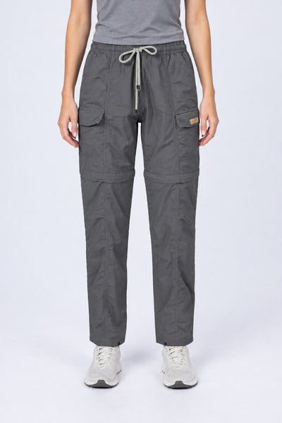 Calça Bermuda Explorer Feminina – Cinza Novo – frente