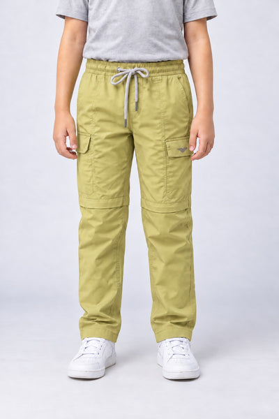 Calça Bermuda Explorer Infantil – Kaki – frente