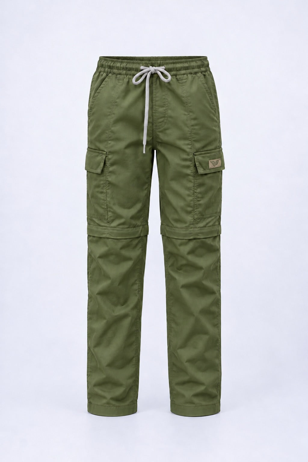 Calça Bermuda Explorer Infantil – Militar – peça, frente
