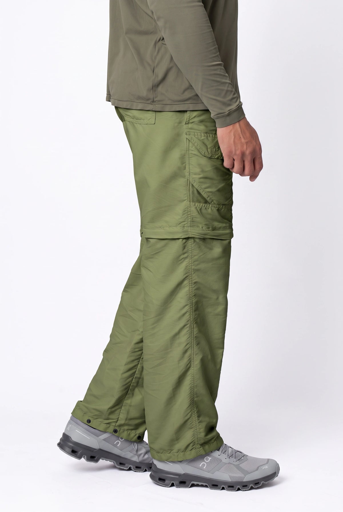 Calça Bermuda Explorer Masculina – Verde Militar – foto 1
