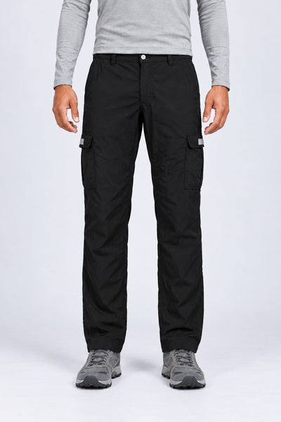 Calça Explorer Masculina com Elastano – Preto – de frente, do peito aos pés