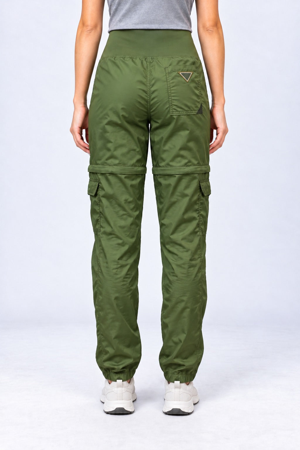 Calça Shorts Confort Feminina P roteção Solar Upf 50+ – Militar – costas