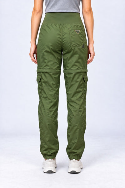 Calça Shorts Confort Feminina P roteção Solar Upf 50+ – Militar – costas
