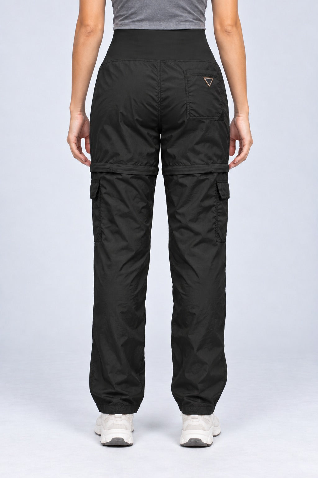 Calça Shorts Confort Feminina P roteção Solar Upf 50+ – Preto – costas