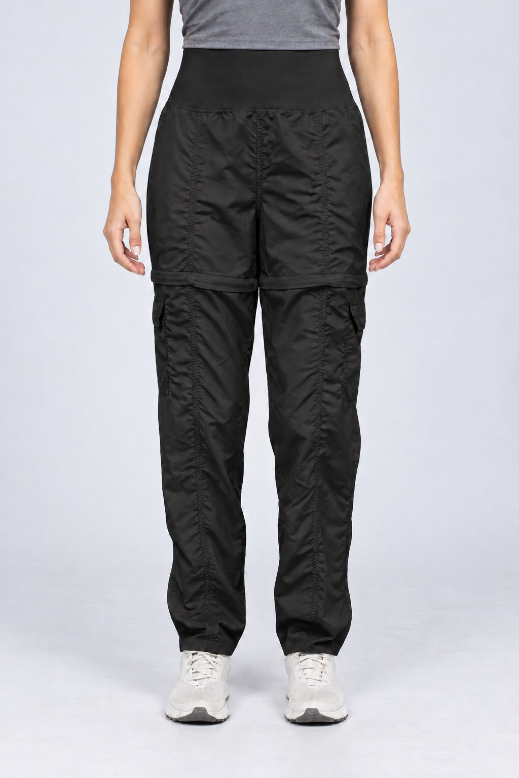 Calça Shorts Confort Feminina P roteção Solar Upf 50+ – Preto – frente