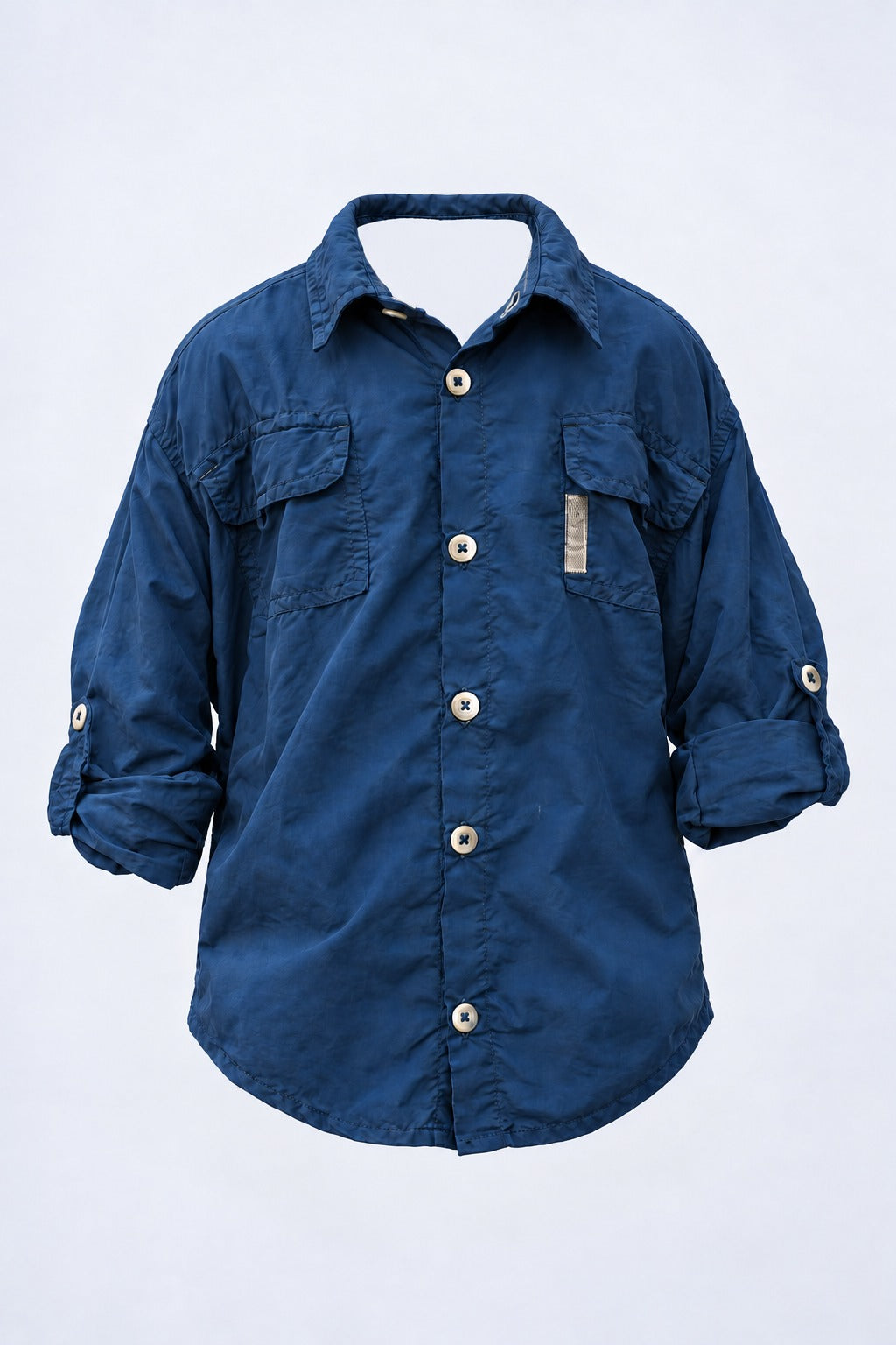 Camisa Adventure Infantil Manga Longa – Marinho – peça, frente