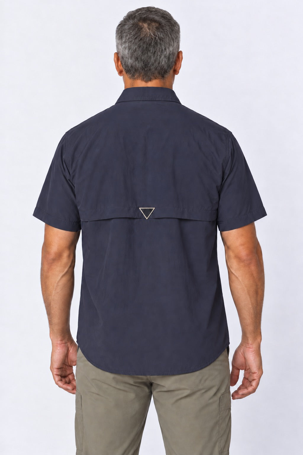 Camisa Adventure Masculina Manga Curta – Marinho – costas