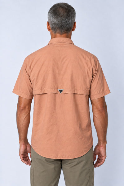 Camisa Adventure Masculina Manga Curta – Salmão – costas
