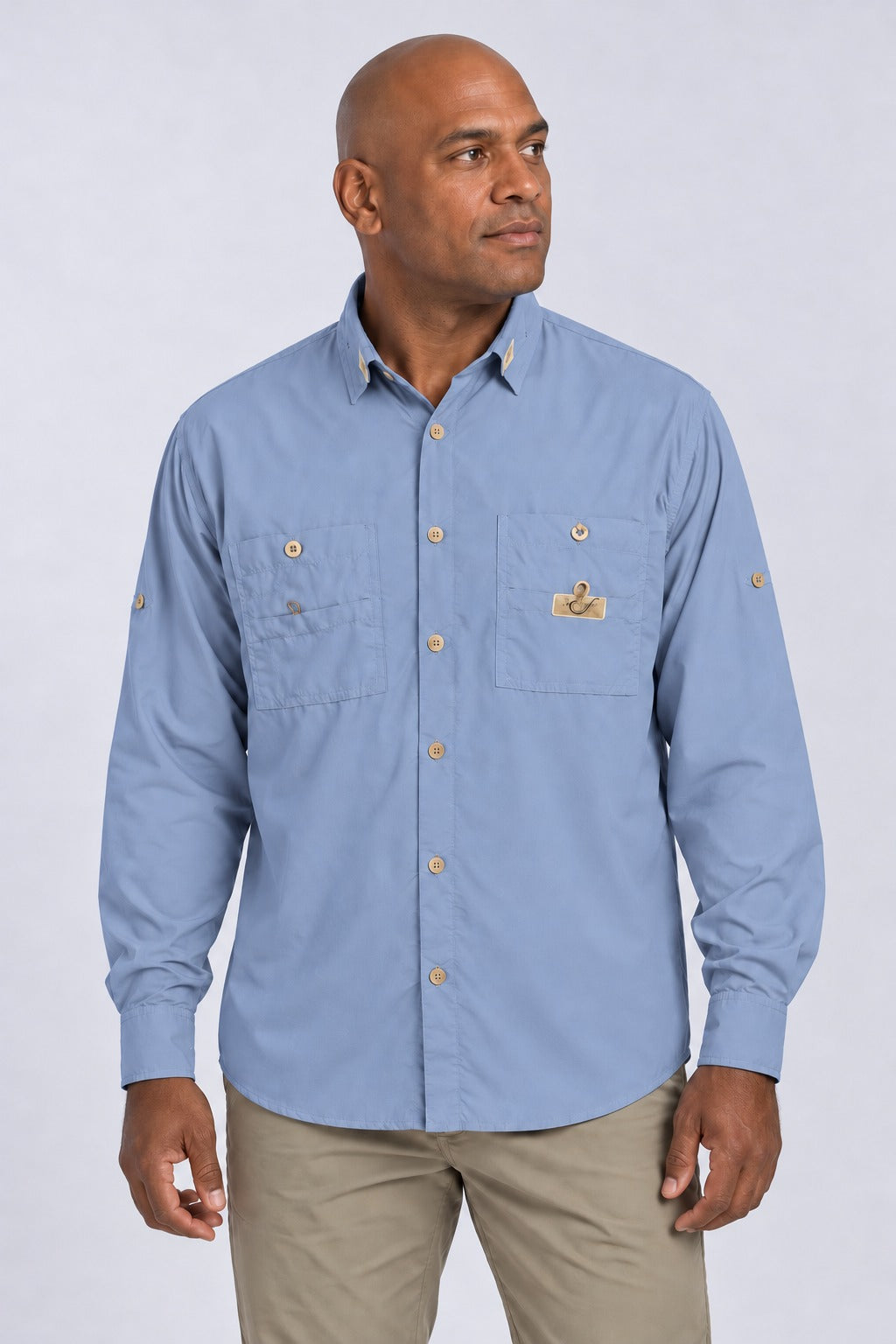 Camisa Adventure Masculina Manga Longa – Lavanda – frente