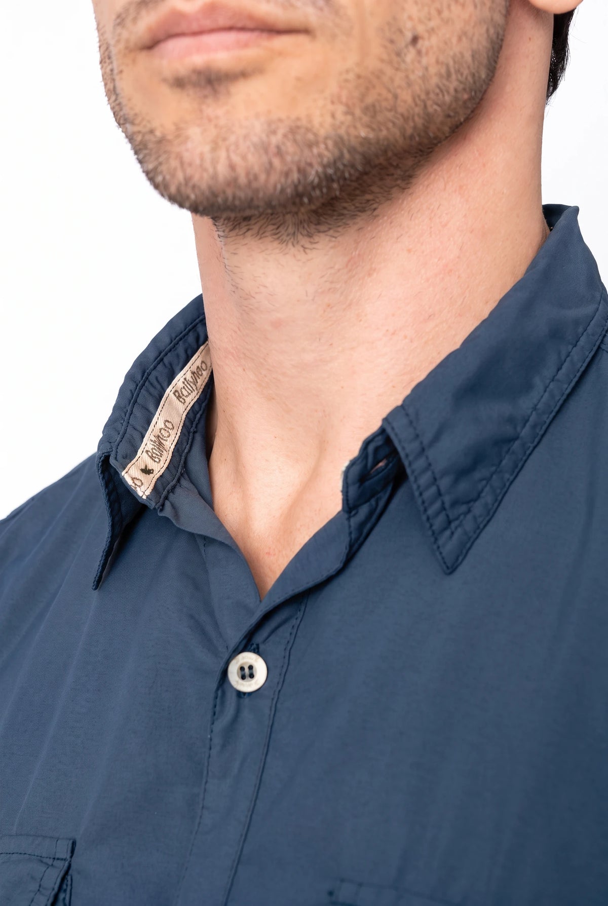 Camisa Crisis Masculina – Azul Marinho – foto 1