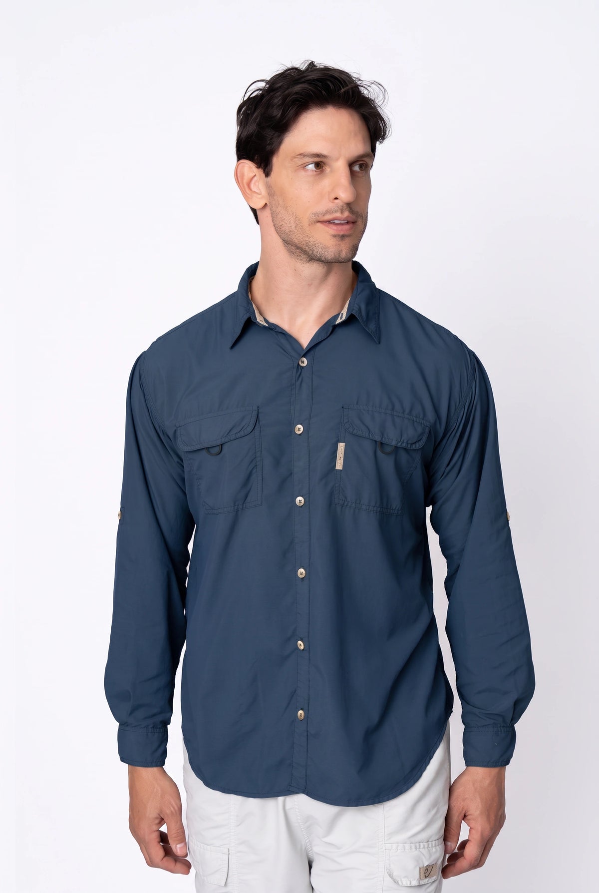 Camisa Crisis Masculina – Azul Marinho – foto 6