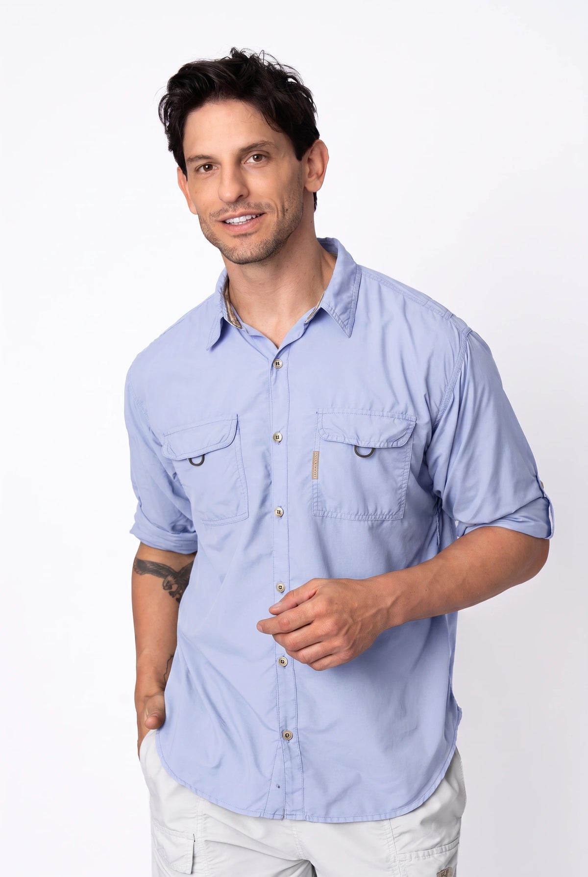 Camisa Crisis Masculina – Lavanda – foto 2