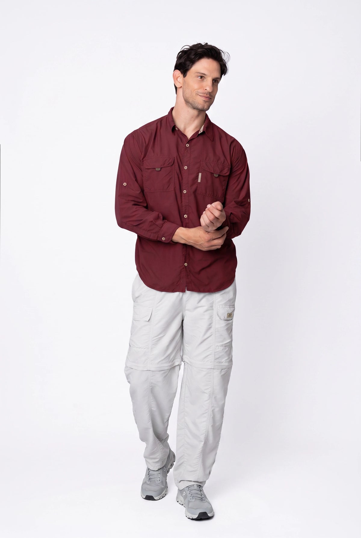 Camisa Crisis Masculina – Vinho – foto 2
