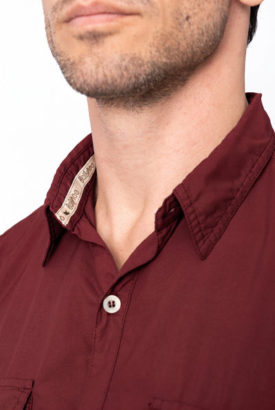 Camisa Crisis Masculina – Vinho – foto 7