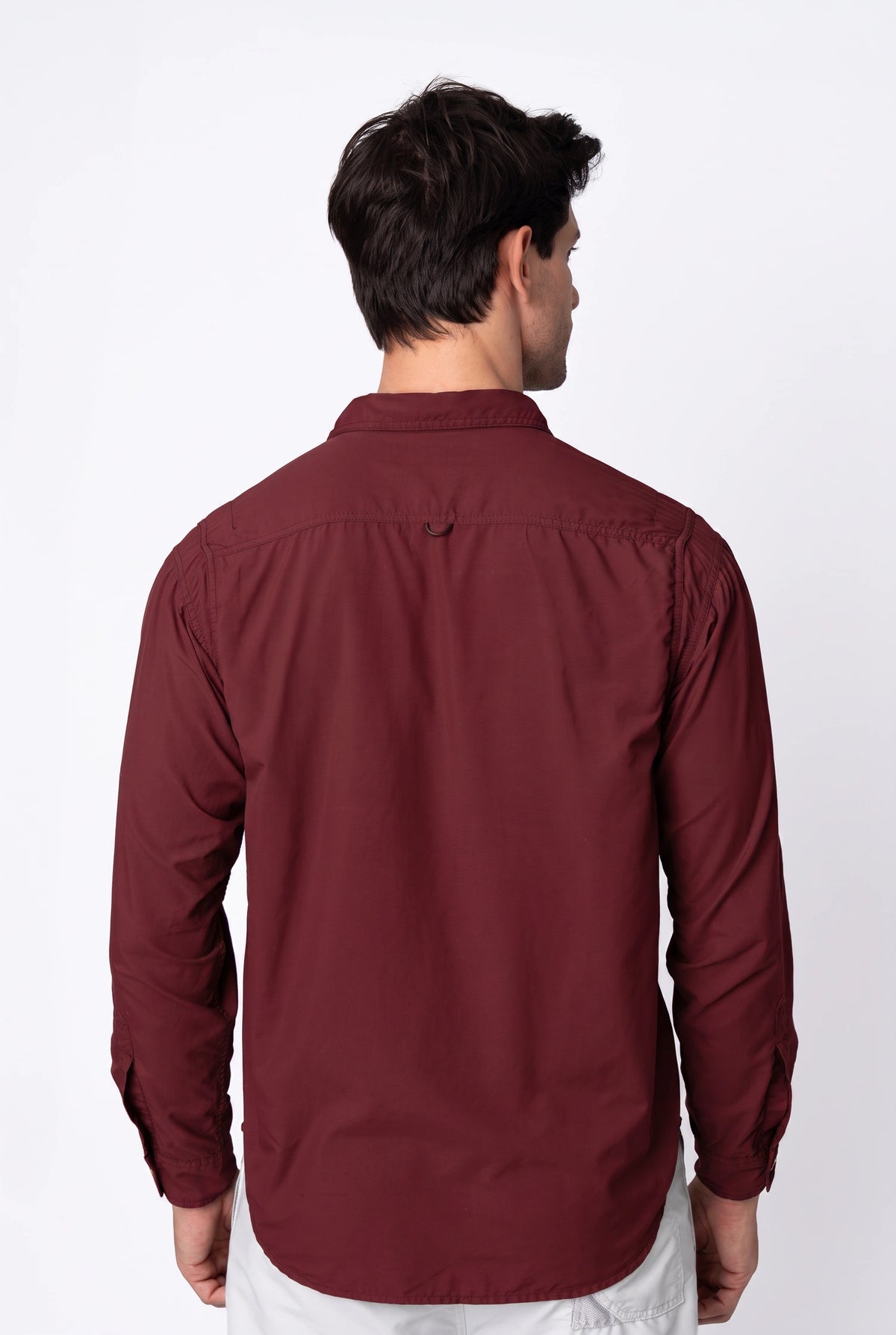 Camisa Crisis Masculina – Vinho – foto 8