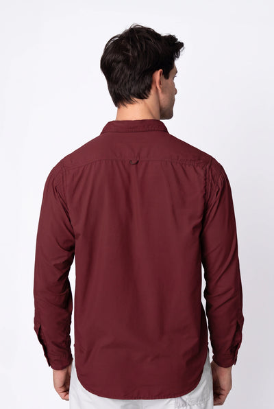 Camisa Crisis Masculina – Vinho – foto 8