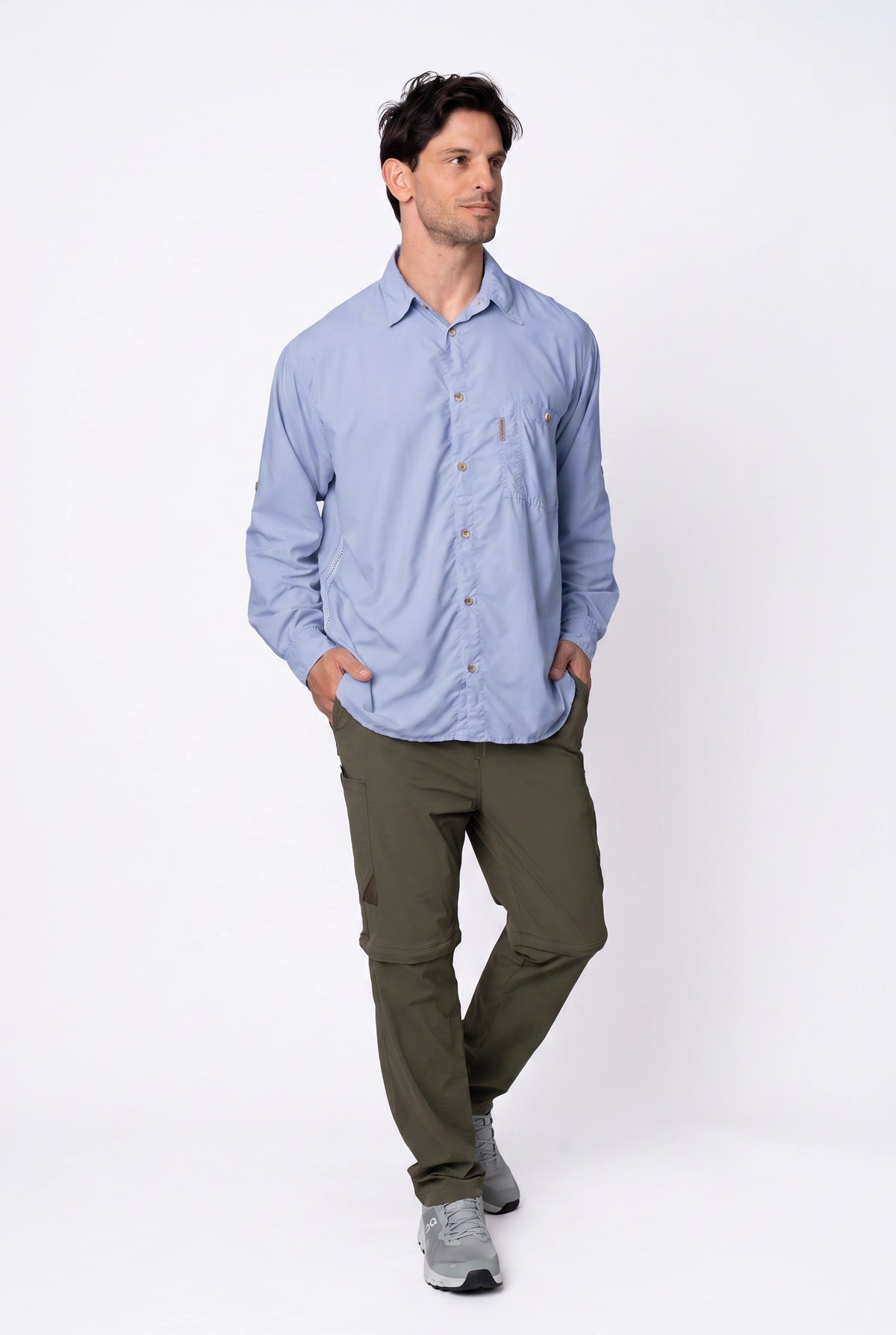 Camisa Pow Masculina – Azul Lavanda – foto 6