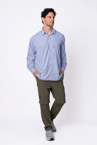 Camisa Pow Masculina – Azul Lavanda – foto 6