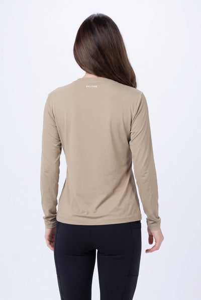 Camiseta Catch Release Feminina Manga Longa – Bege – foto 4