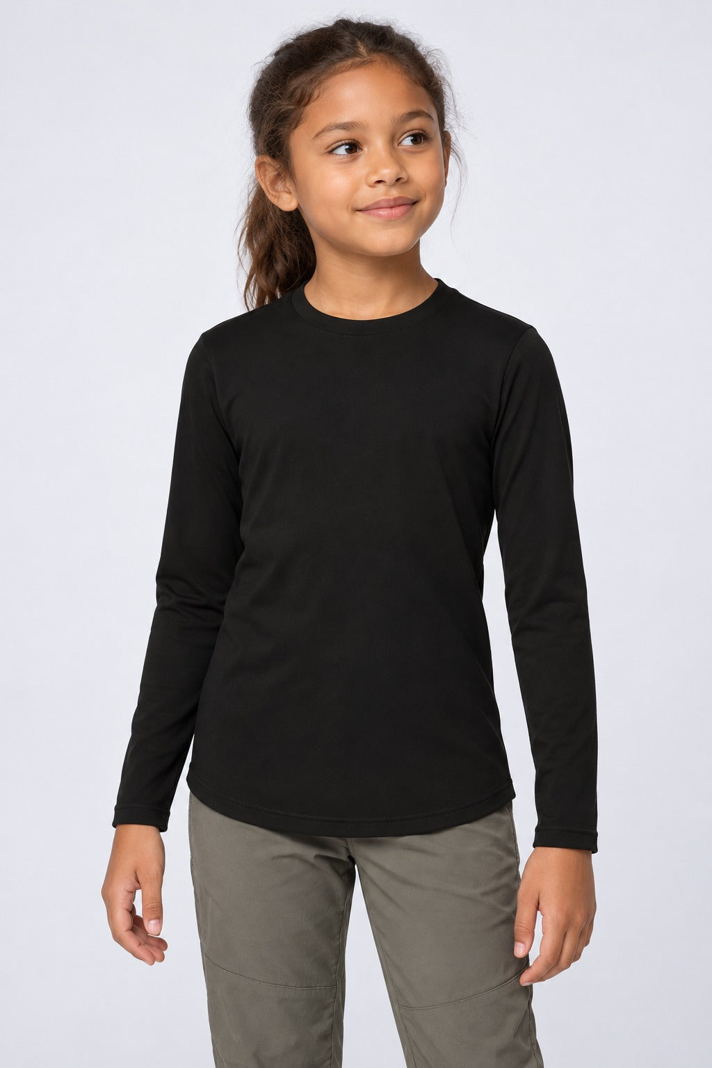 Camiseta Catch Release Infantil Manga Longa – Preto – frente