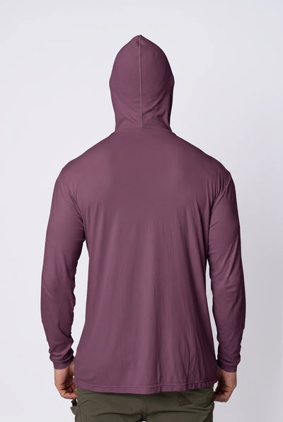 Camiseta Catch Release Masculina com Capuz – Beringela – foto 4