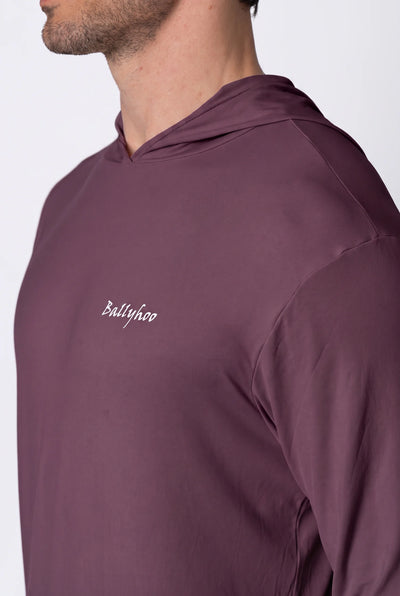 Camiseta Catch Release Masculina com Capuz – Beringela – foto 5