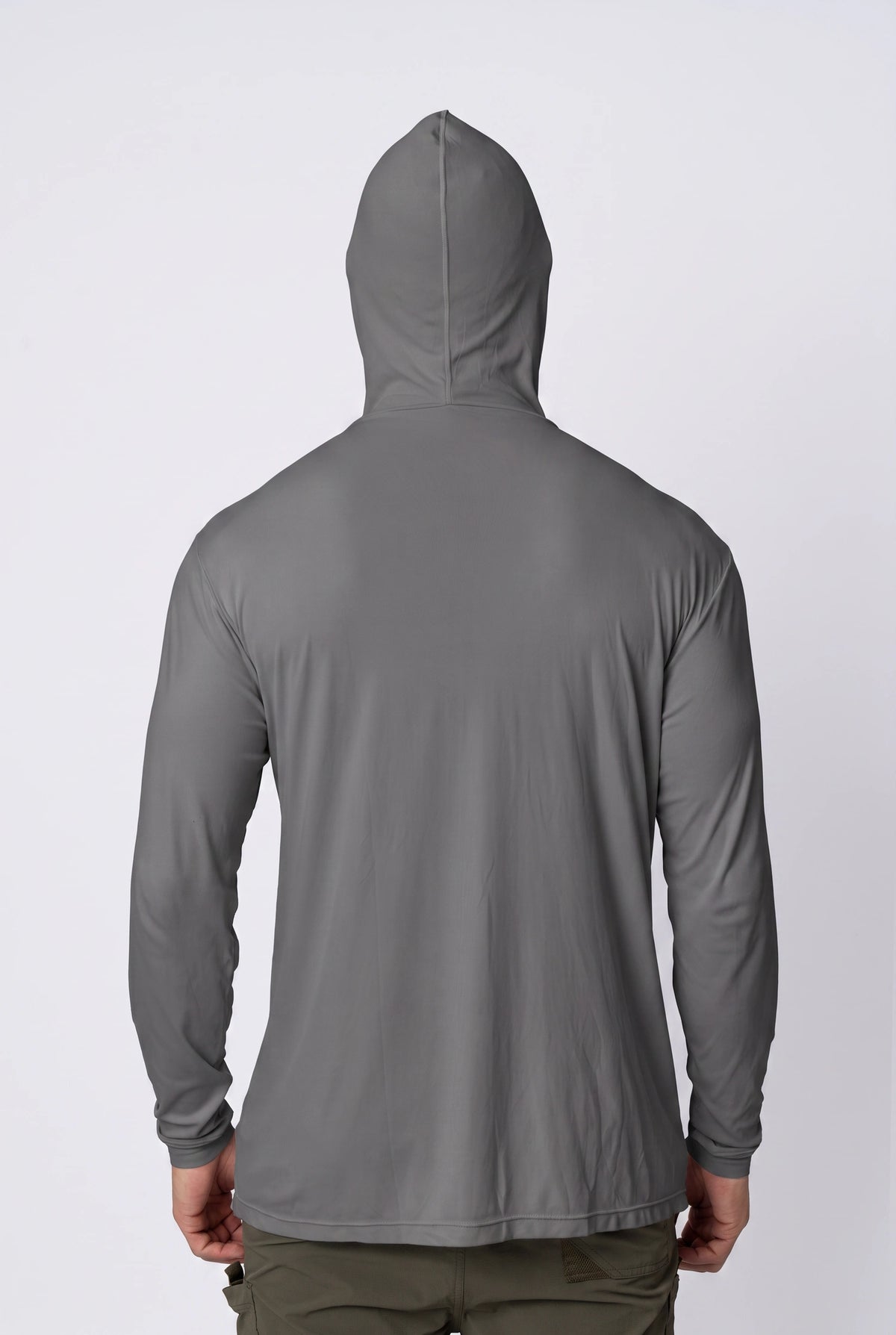 Camiseta Catch Release Masculina com Capuz – Cinza Escuro – foto 2